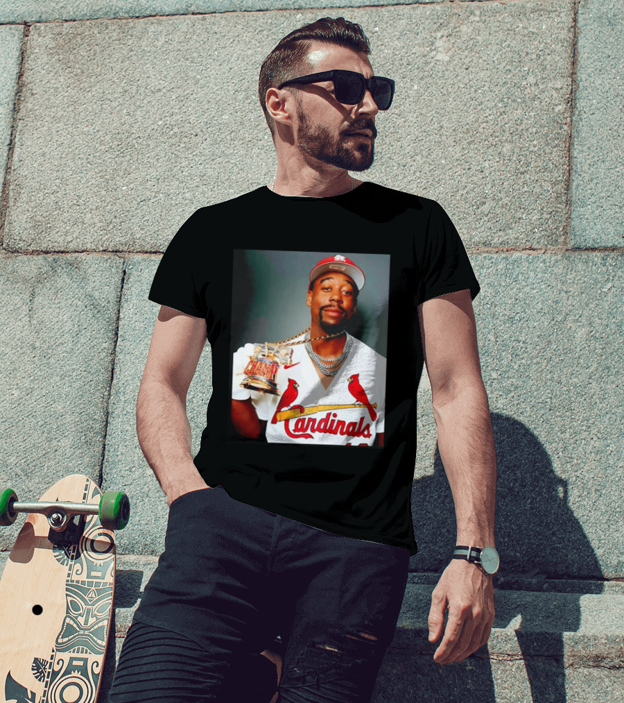 St Louis Cardinals Jordan Walker Champ Trophy Baseball T-Shirt