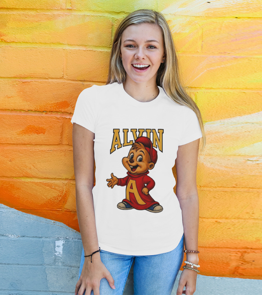 Alvin And The Chipmunks Alvin Character With Standing A T-Shirt