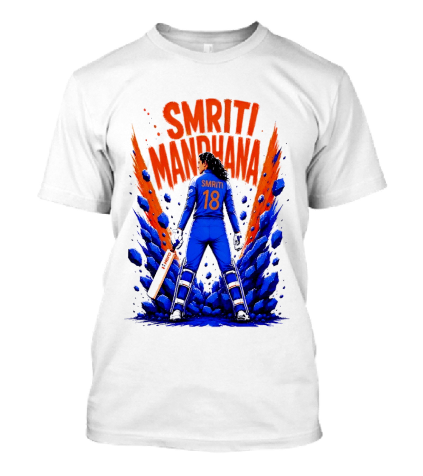 Smriti Mandhana 18 Cricket Star Power Play T-Shirt