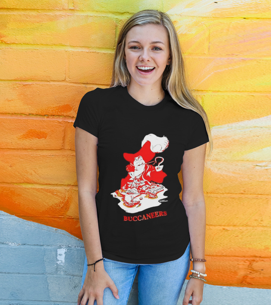 Captain Hook Buccaneers Pirate Tampa Bay T-Shirt