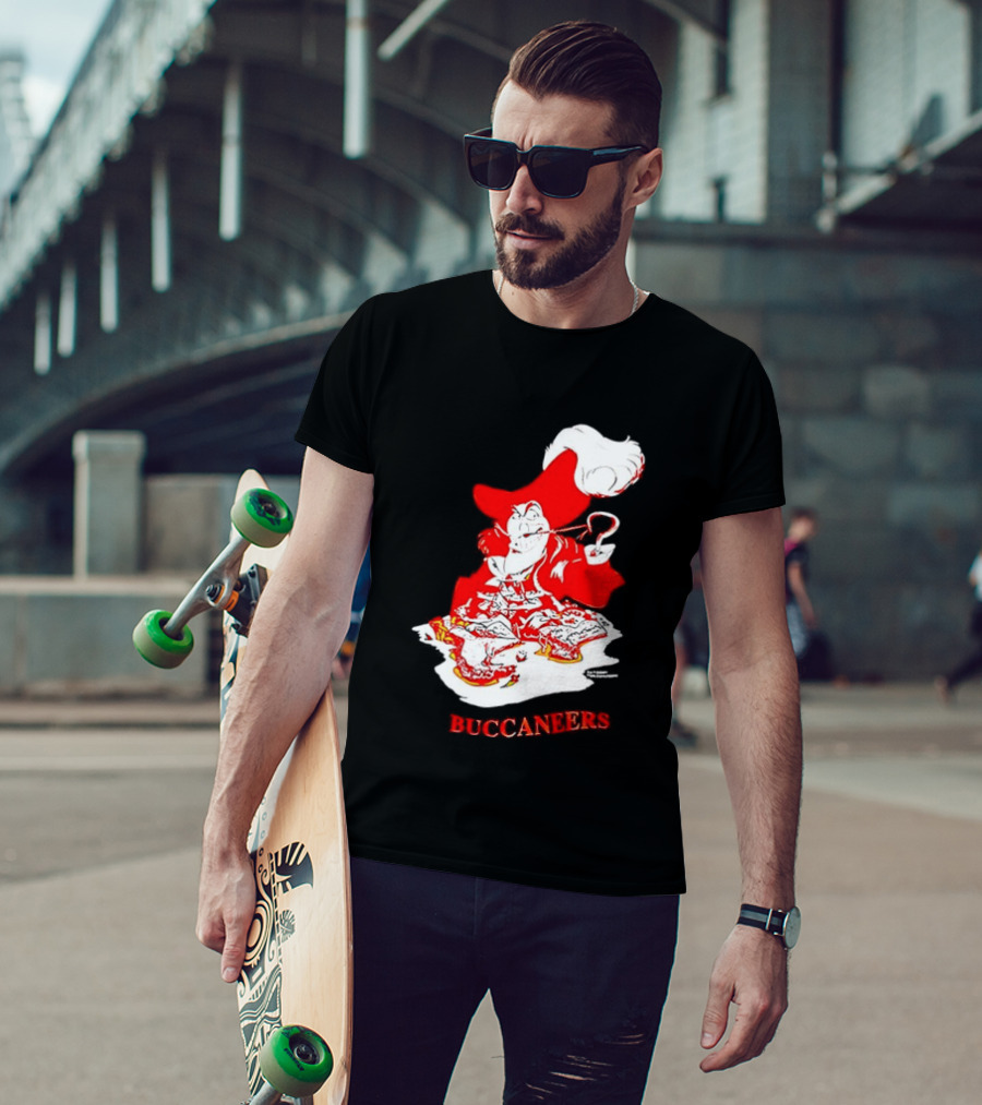 Captain Hook Buccaneers Pirate Tampa Bay T-Shirt