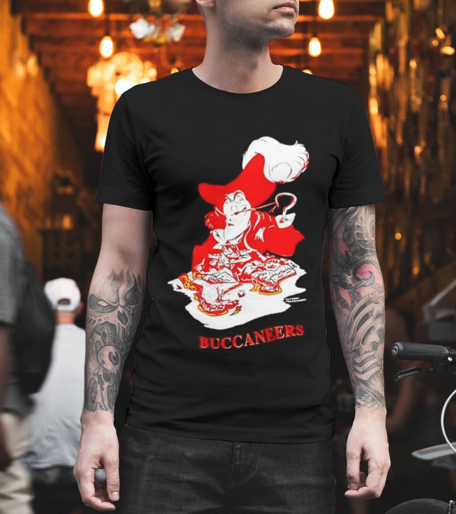 Captain Hook Buccaneers Pirate Tampa Bay T-Shirt