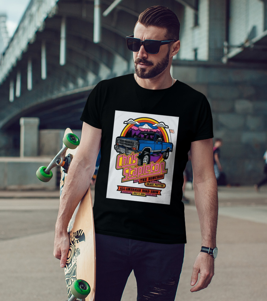 Chris Stapleton Feat The Honchos Grace Potter All American Road Show Providence Park Portland Oregon July 17 2026 T-Shirt