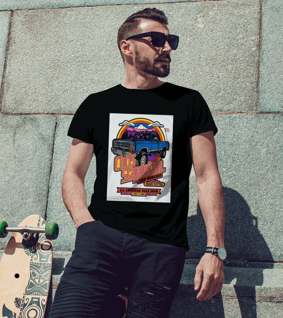 Chris Stapleton Feat The Honchos Grace Potter All American Road Show Providence Park Portland Oregon July 17 2026 T-Shirt