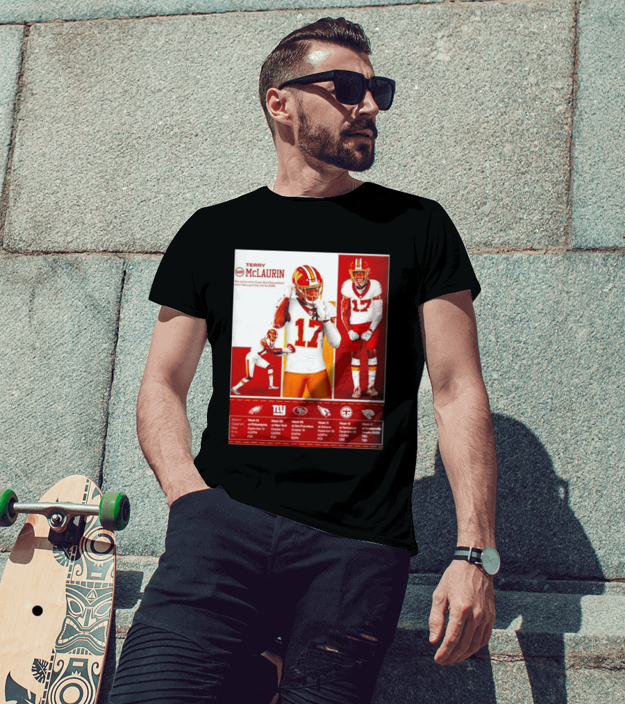 Terry McLaurin Washington Commanders 2026 Schedule NFL Football 17 Jersey Fan Gear T-Shirt