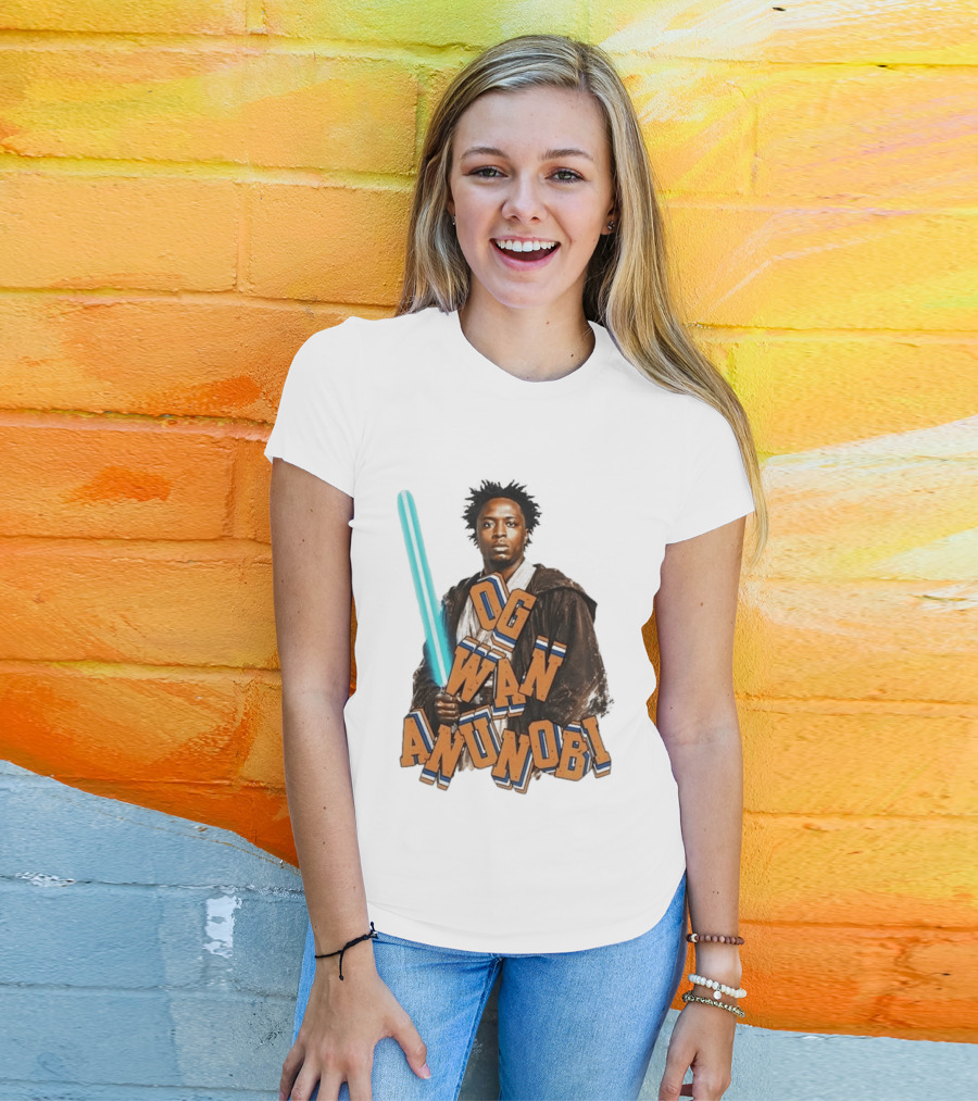 Og Wan Anunobi New York Knicks Basketball Nba 2026 Star Wars T-Shirt