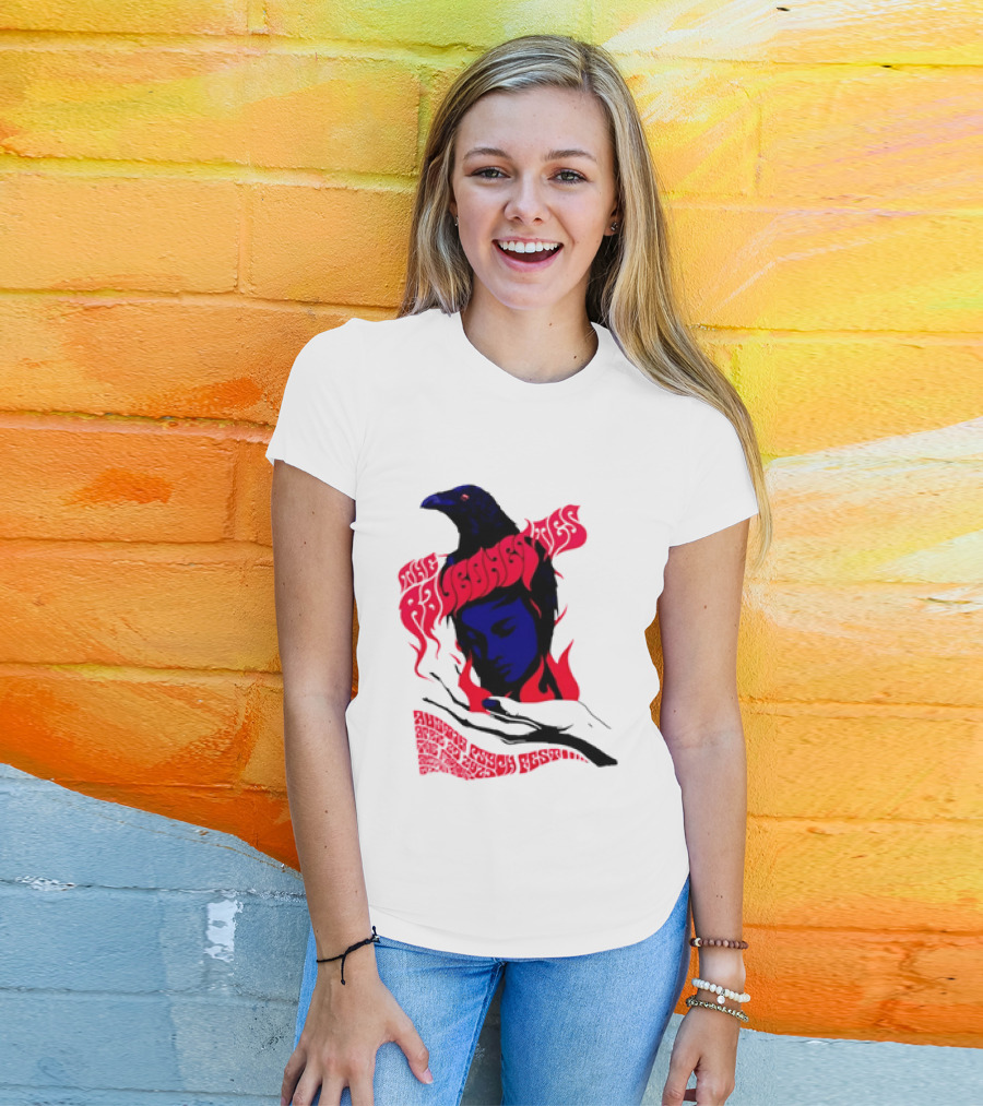 Raveonettes Austin Psych Fest Crow Fire Elements 2014 T-Shirt