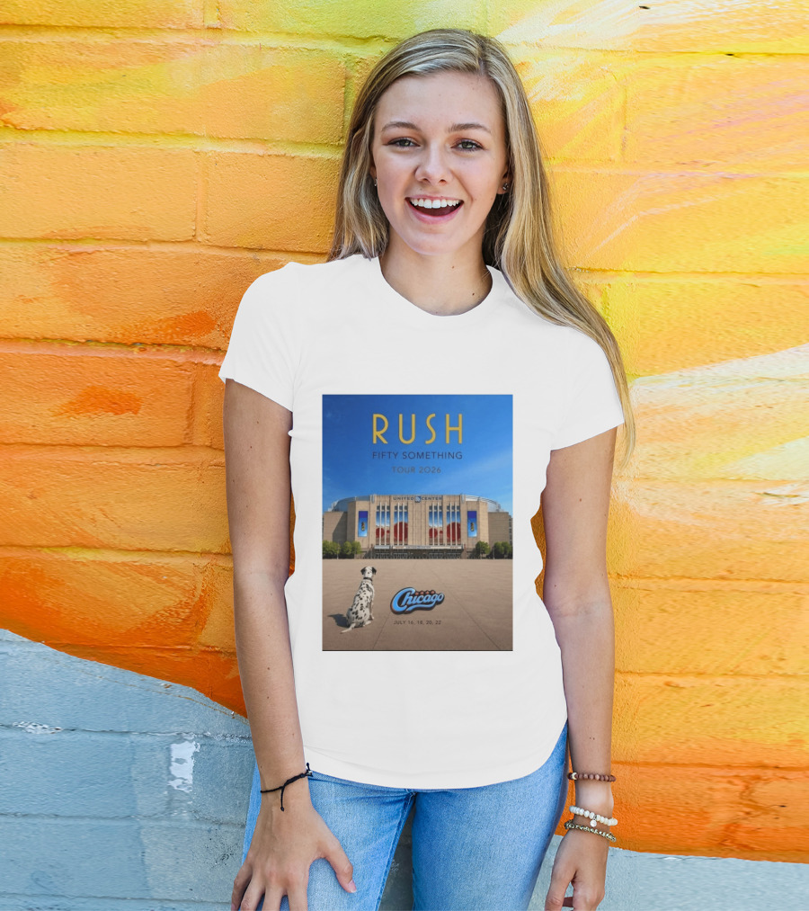 Rush Fifty Something Tour 2026 Chicago United Center July 16 18 20 22 Event T-Shirt