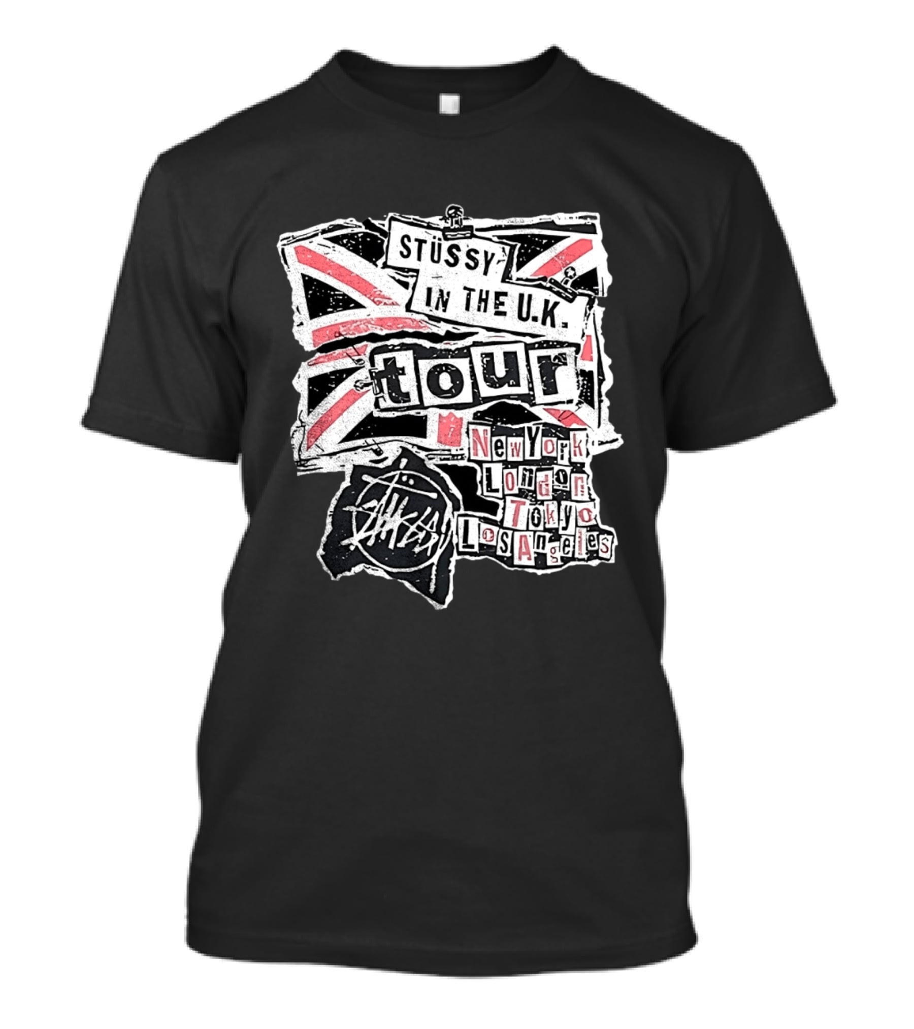 Stussy In The U.K. Tour New York London Tokyo Los Angeles T-Shirt