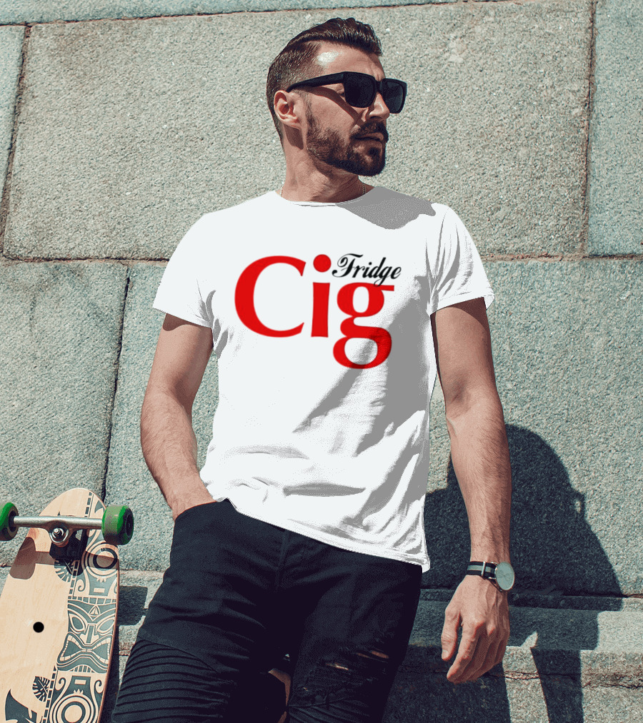 Fridge Cig Red Lettering T-Shirt