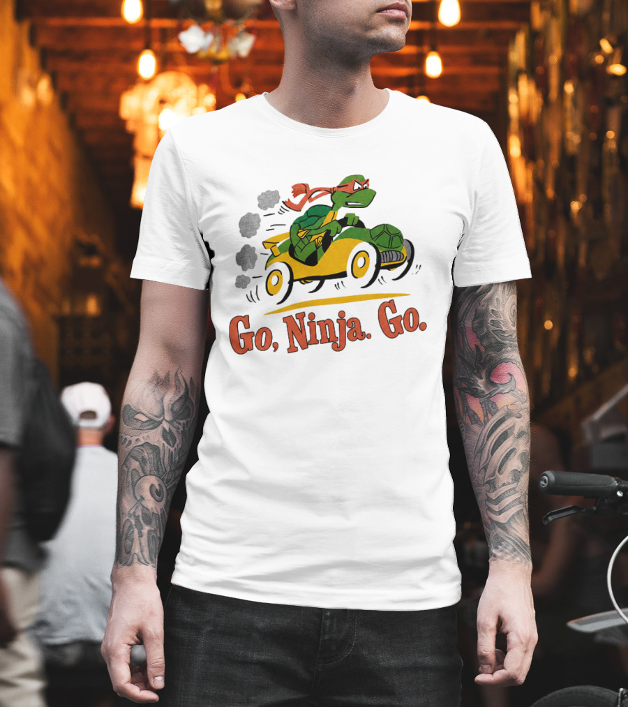 Ninja Turtle Racing In Classic Go Kart T-Shirt