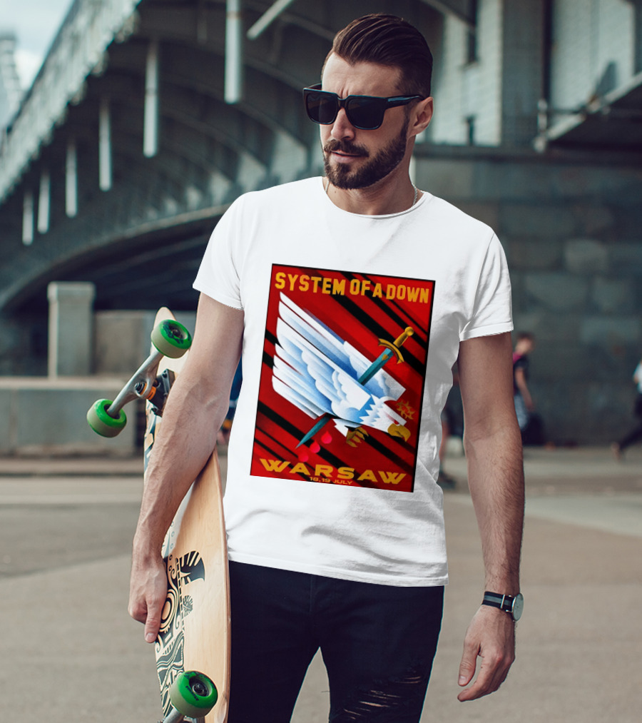 System Of A Down Warsaw Poland 2026 PGE Narodowy 18 19 July Exclusive Venue T-Shirt