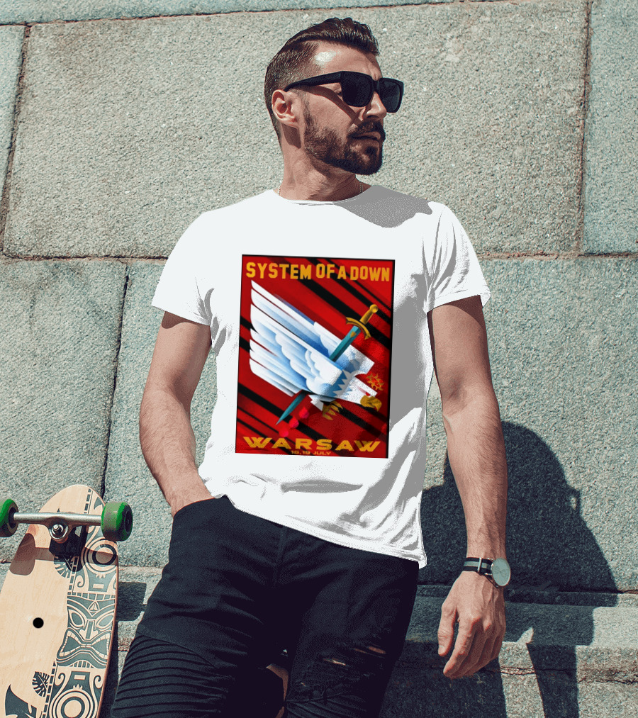 System Of A Down Warsaw Poland 2026 PGE Narodowy 18 19 July Exclusive Venue T-Shirt