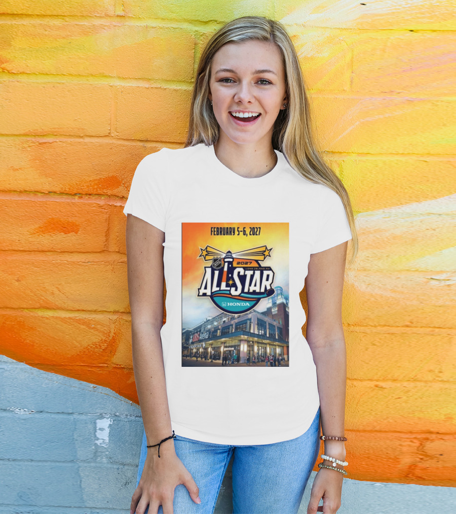 NHL All Star 2027 Honda February 5 6 UBS Arena Long Island NY T-Shirt