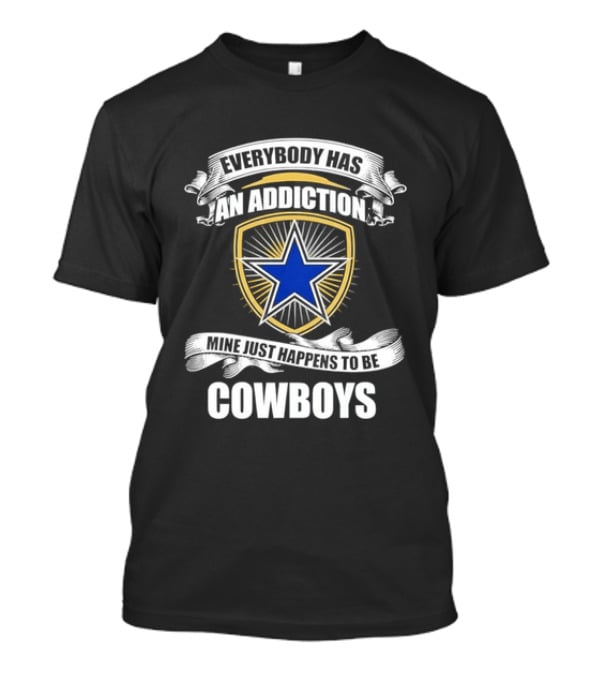 Dallas Cowboys Addiction Star Emblem Fans T-Shirt