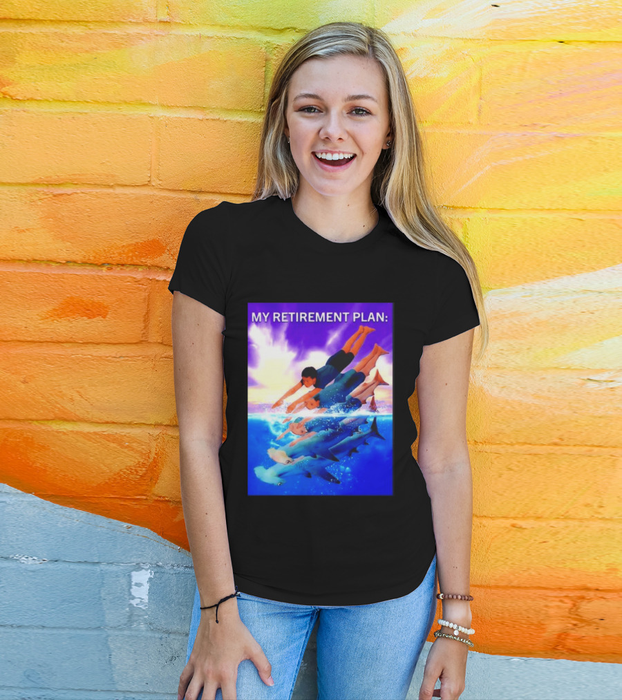 My Retirement Plan Hammerhead Shark Swimming Diving Adventure T-Shirt