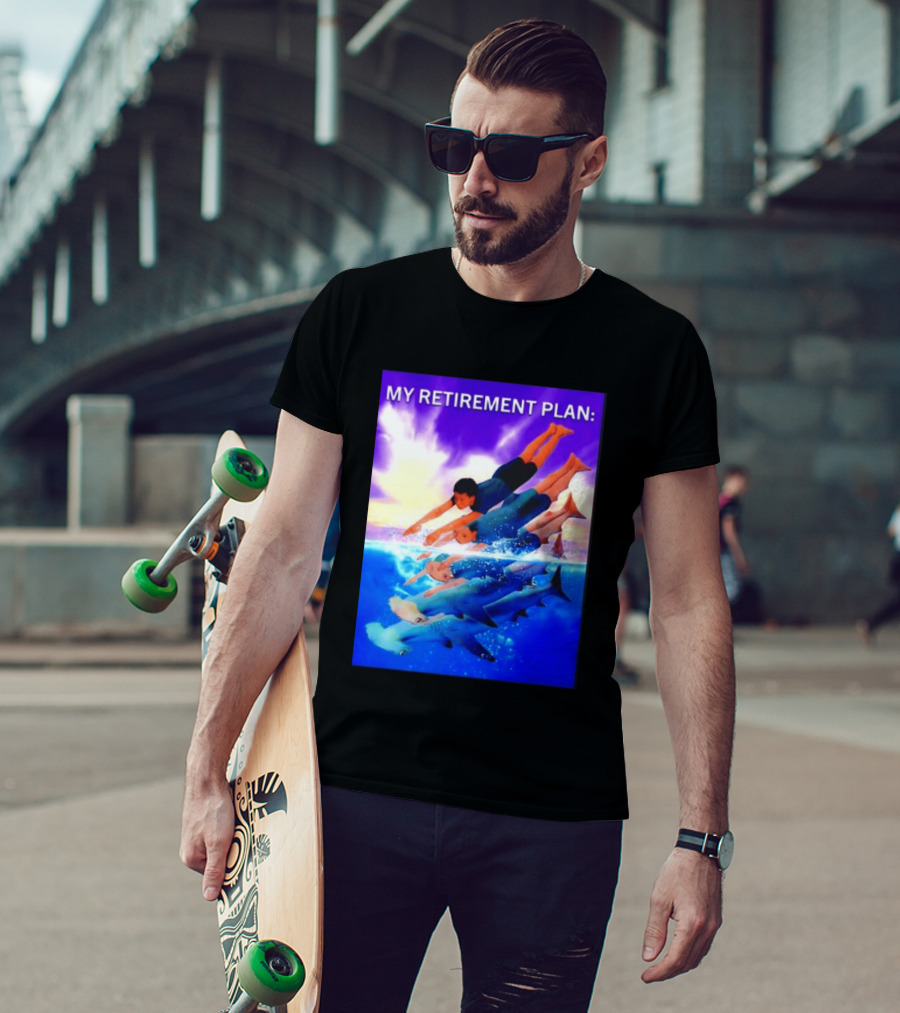 My Retirement Plan Hammerhead Shark Swimming Diving Adventure T-Shirt
