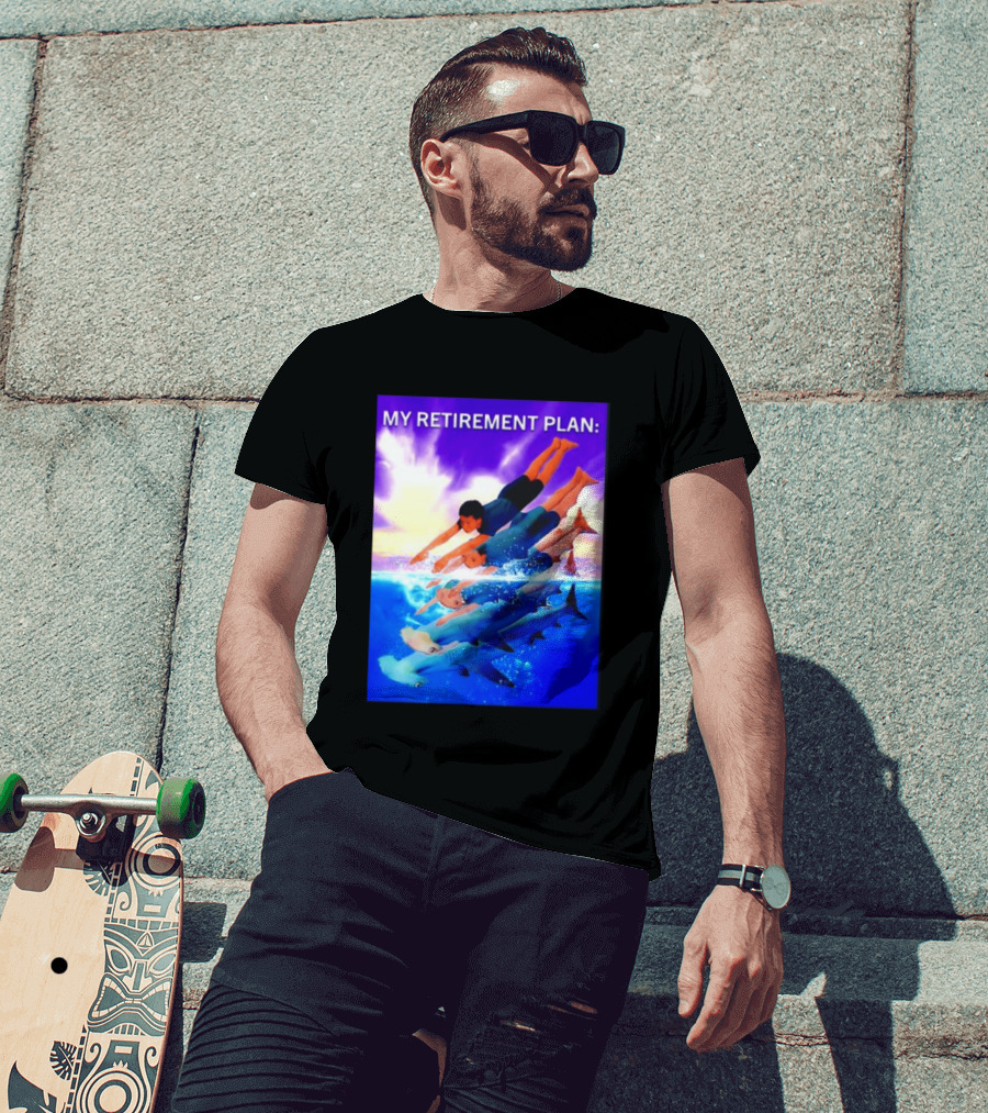 My Retirement Plan Hammerhead Shark Swimming Diving Adventure T-Shirt