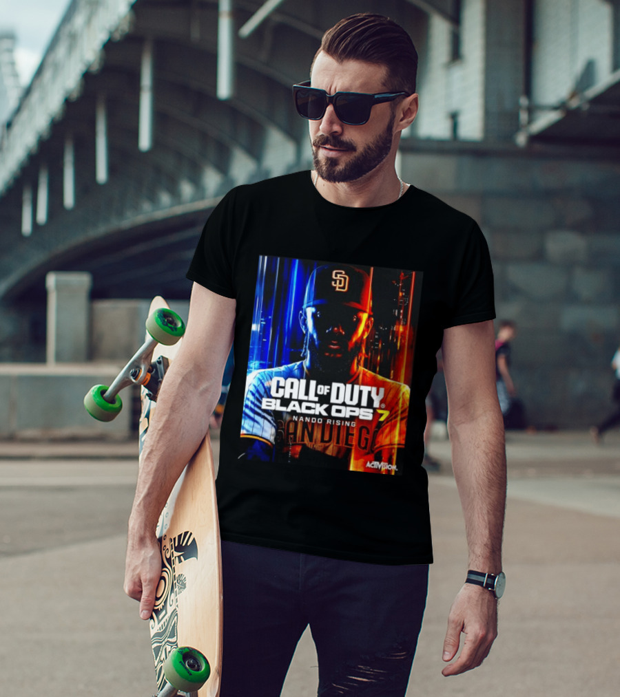 Call Of Duty Black Ops 7 Nando Rising San Diego SD Cap T-Shirt