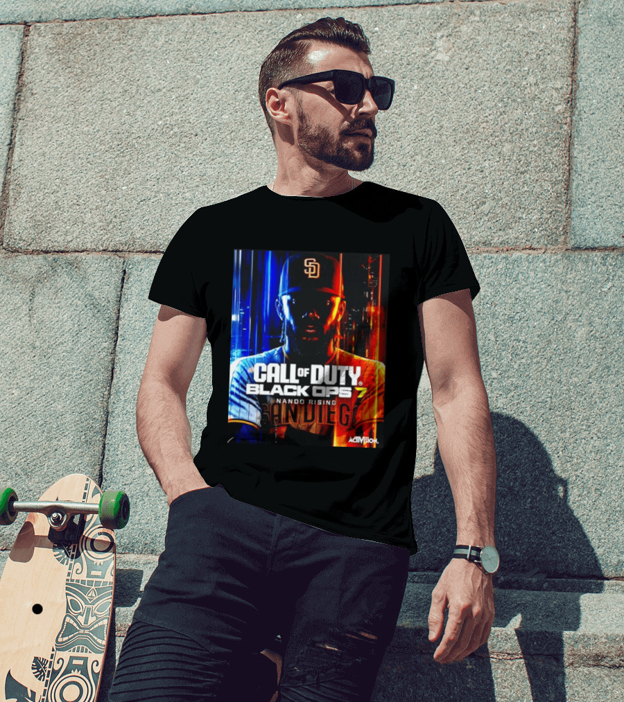 Call Of Duty Black Ops 7 Nando Rising San Diego SD Cap T-Shirt