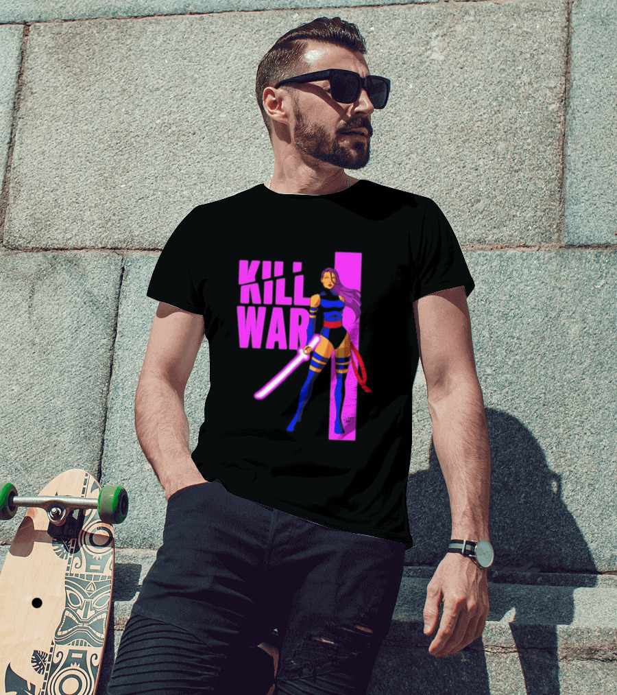 Psylocke Marvel Comics Kill War Pink T-Shirt