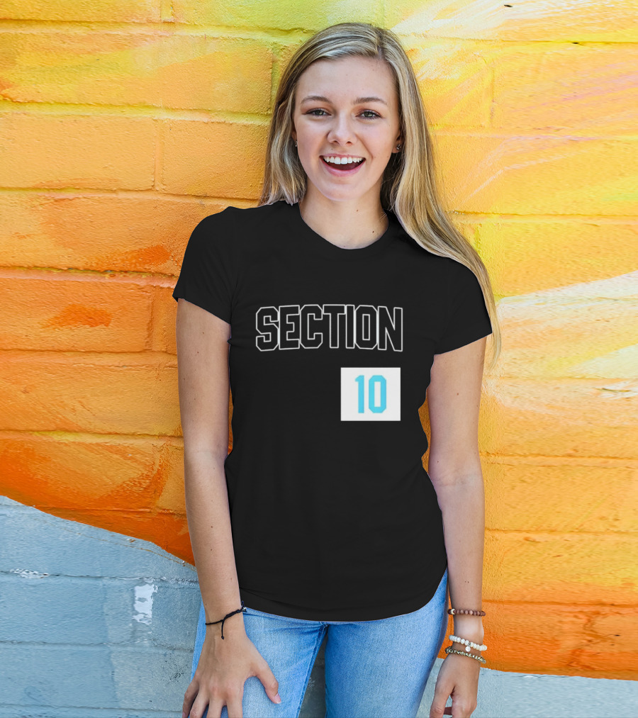 Section 10 Carolina Hurricanes Hockey Fan Gear T-Shirt