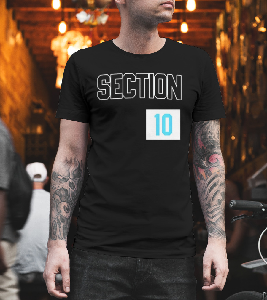 Section 10 Carolina Hurricanes Hockey Fan Gear T-Shirt