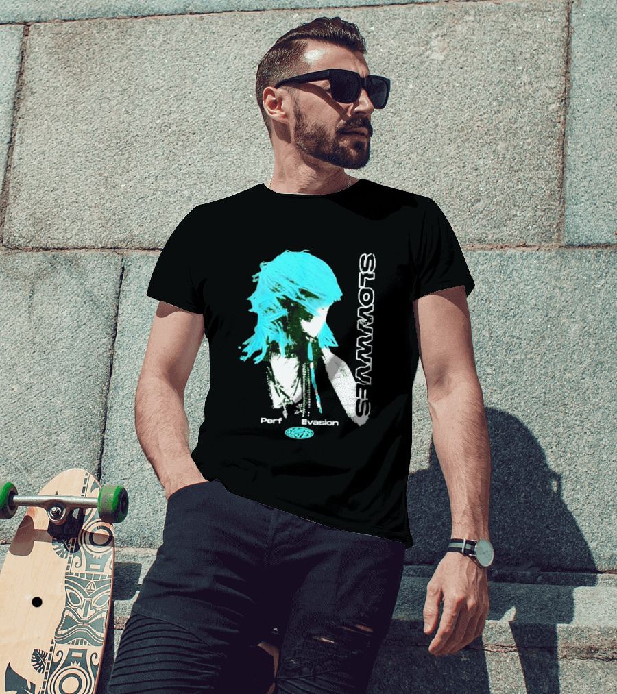 Slowwves Perfect Evasion Asia Blue Hair T-Shirt