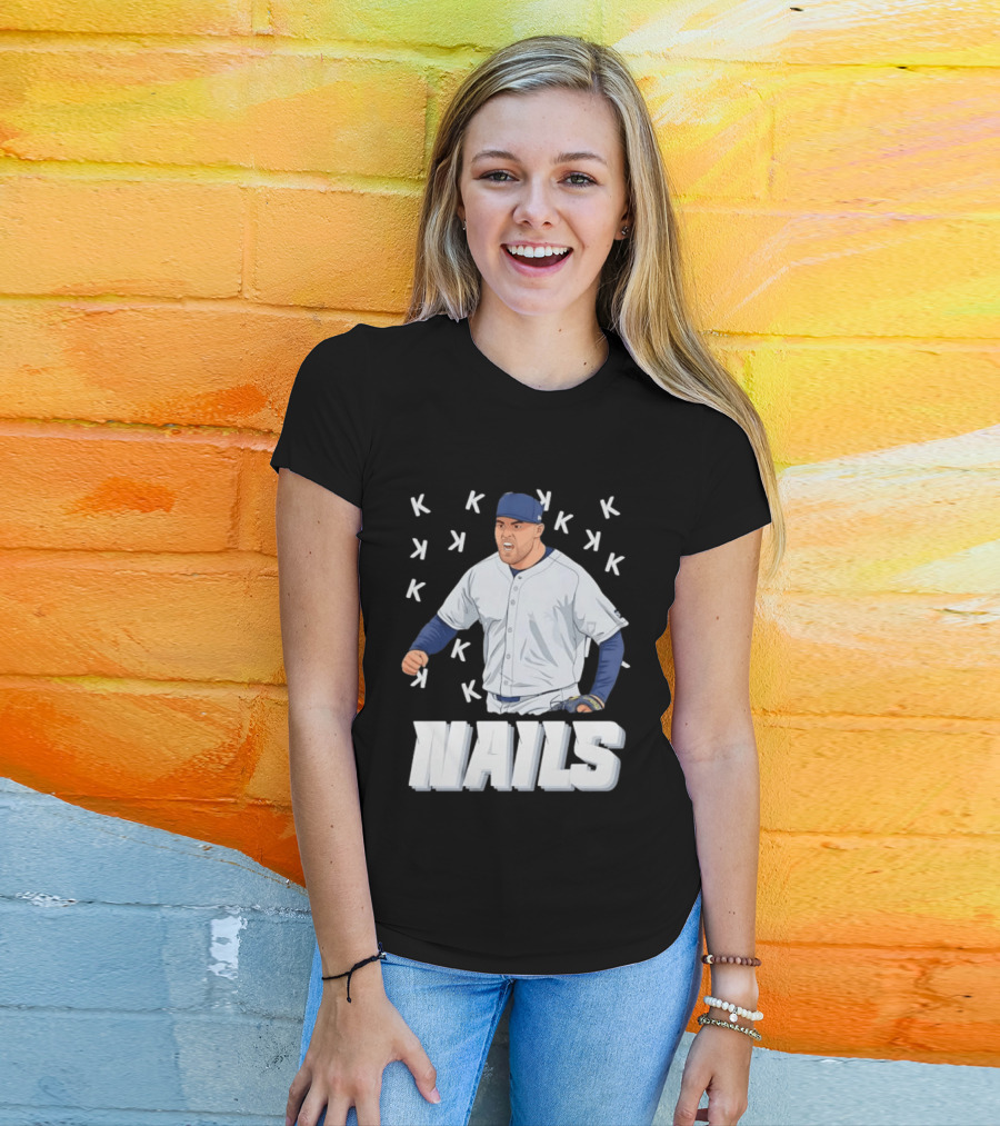 Logan Gilbert Strikeout Pitcher Seattle Mariners NAILS Baseball Fan T-Shirt
