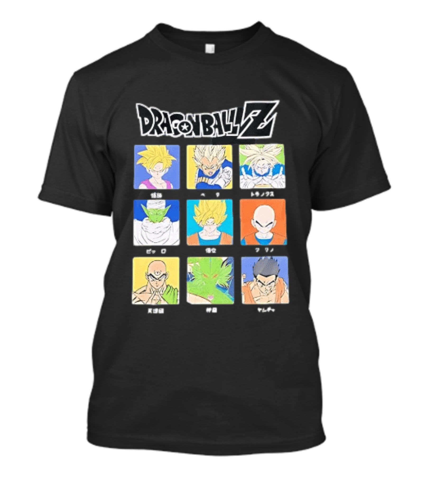 Dragon Ball Z Gohan Vegeta Trunks Piccolo Goku Krillin Tien Shenron Yamcha Anime Characters T-Shirt