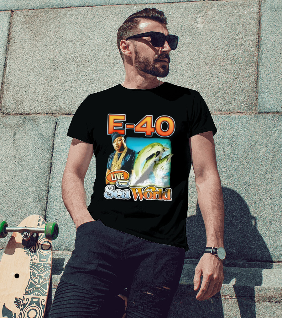 E 40 Live From Sea World With Dolphins T-Shirt