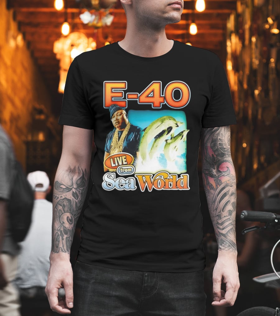 E 40 Live From Sea World With Dolphins T-Shirt
