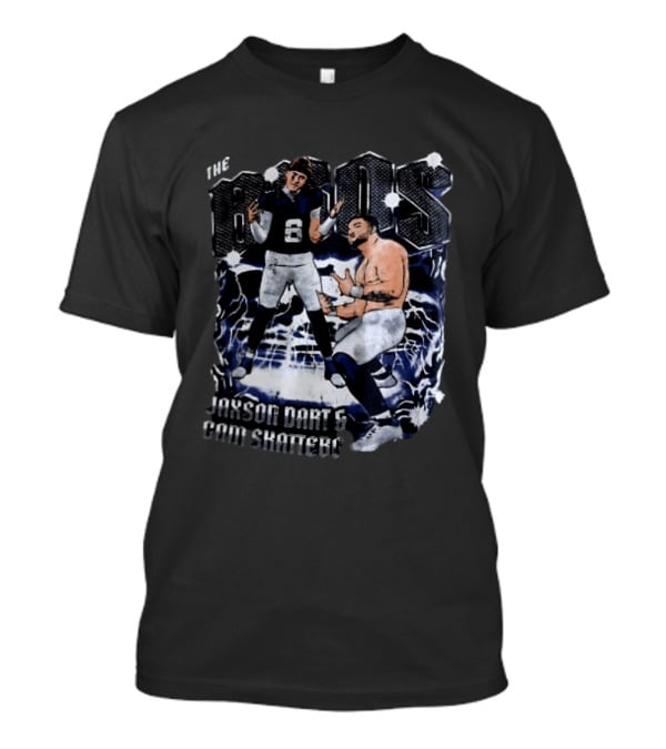 The Bros Jaxson Dart Cam Skattebo New York Giants Football Lightning T-Shirt