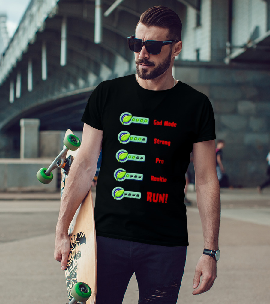 Plant Food Power Levels God Mode Strong Pro Rookie Run T-Shirt