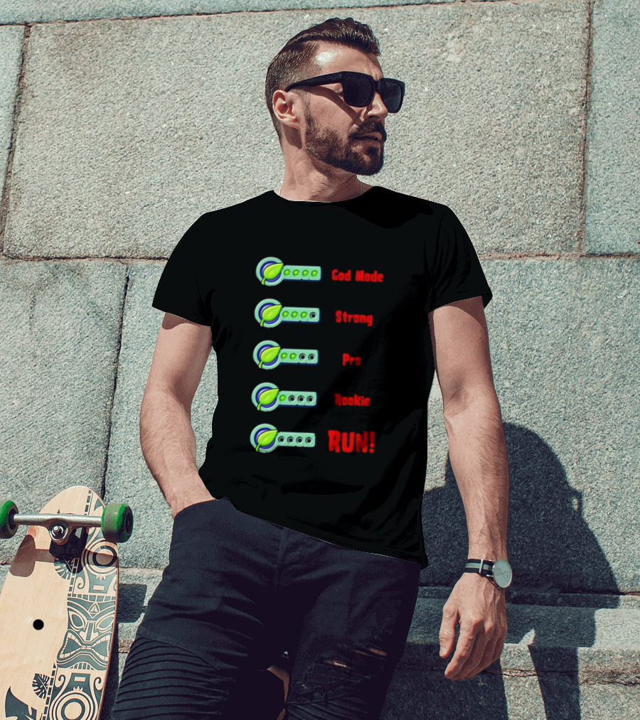 Plant Food Power Levels God Mode Strong Pro Rookie Run T-Shirt