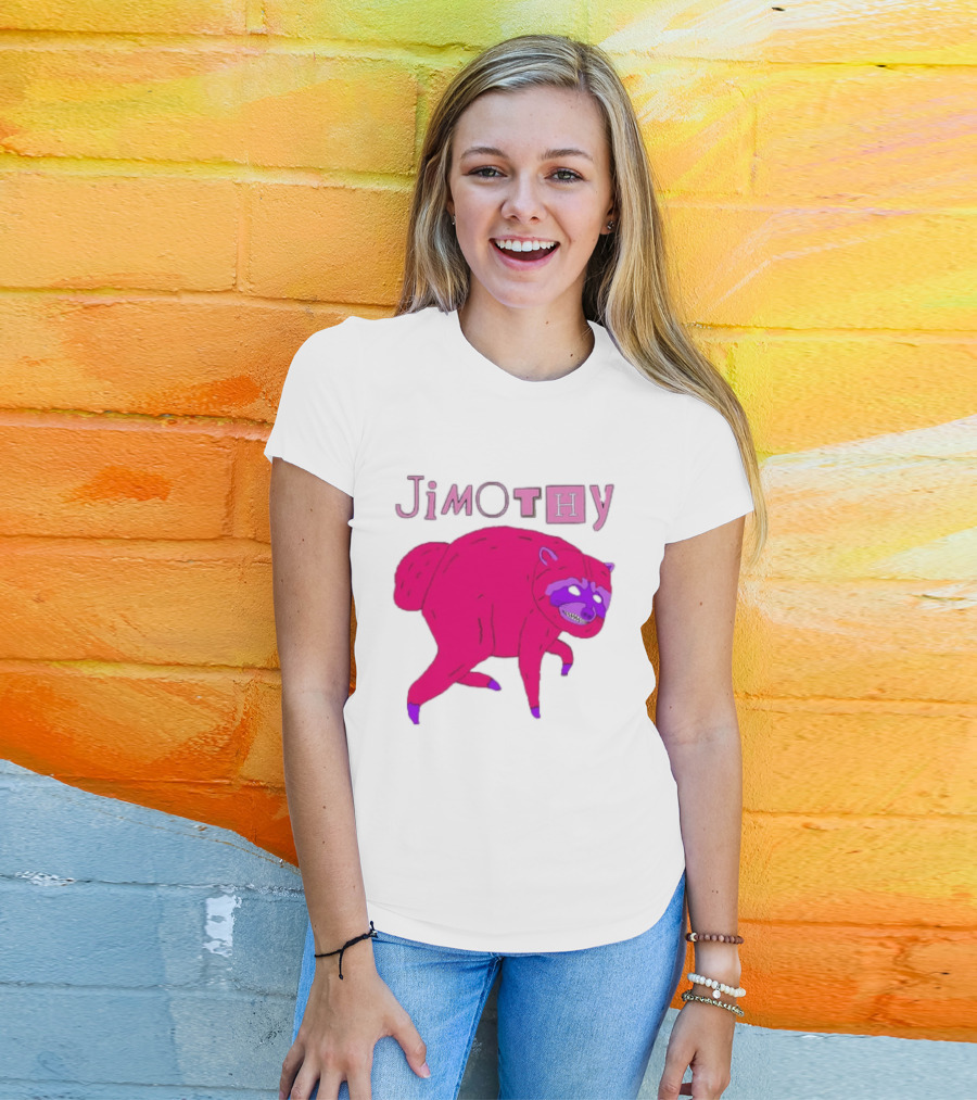 Jimothy Pink Raccoon T-Shirt
