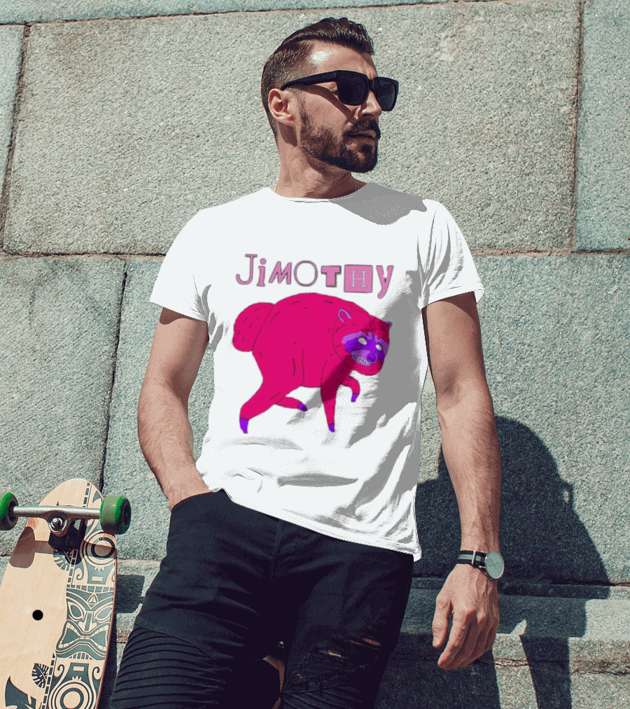 Jimothy Pink Raccoon T-Shirt