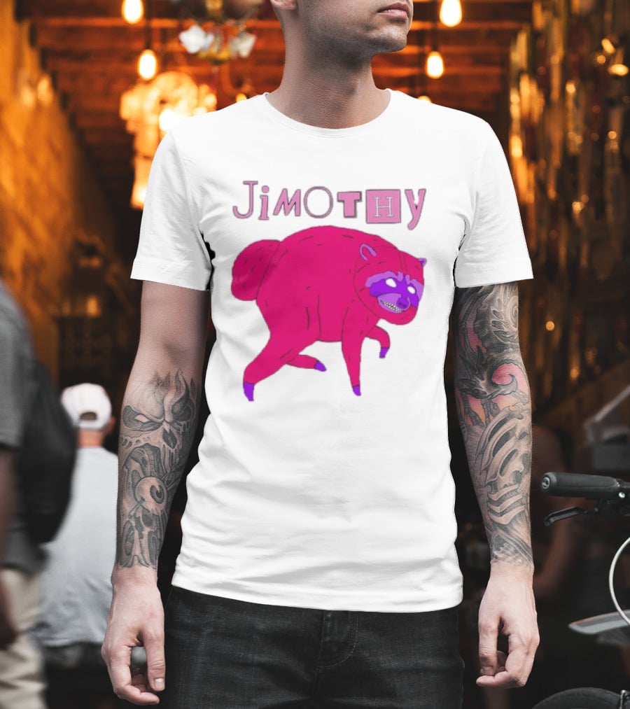 Jimothy Pink Raccoon T-Shirt