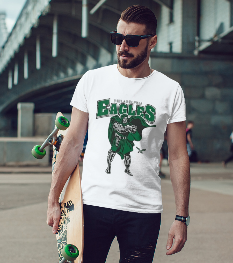 Philadelphia Eagles Doctor Doom 2026 Villain Collaboration T-Shirt