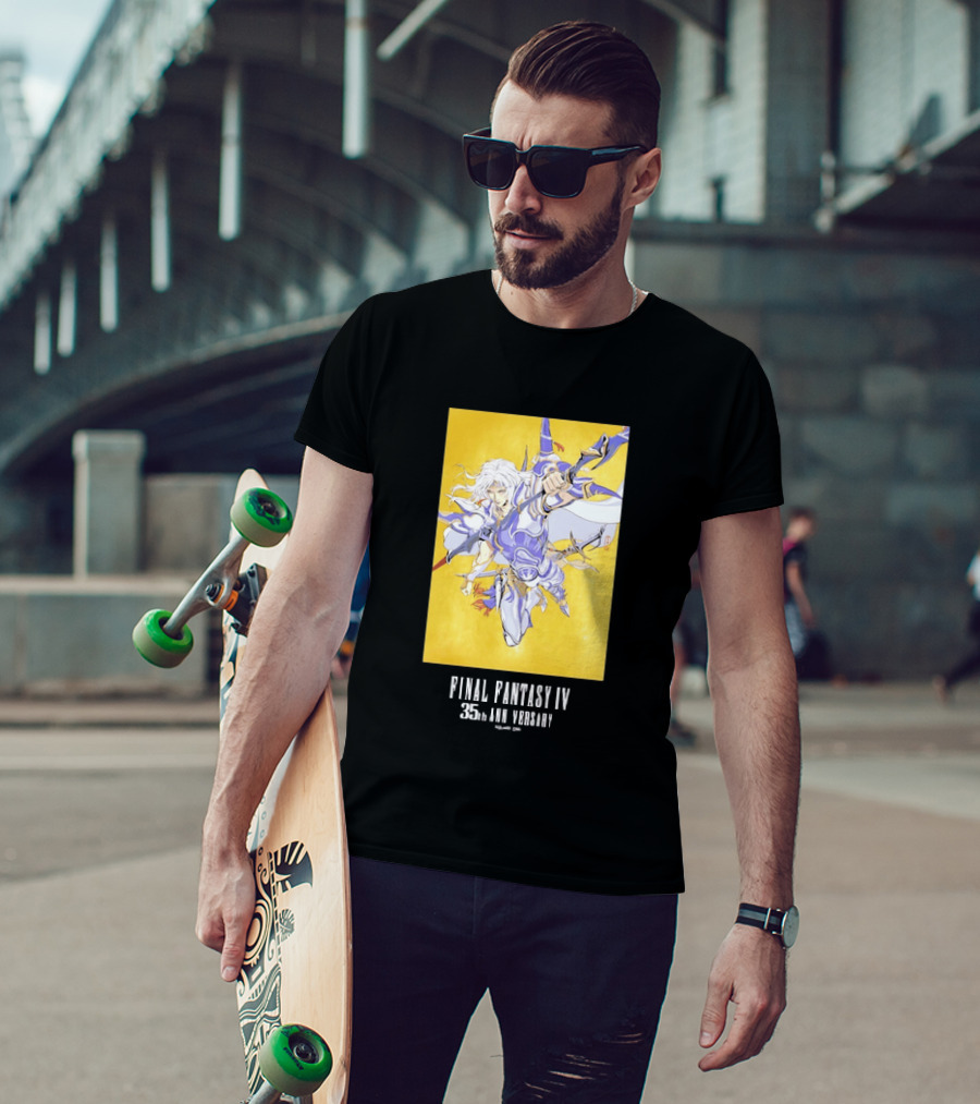 Final Fantasy IV 35th Anniversary Knight Leaping Heroic T-Shirt