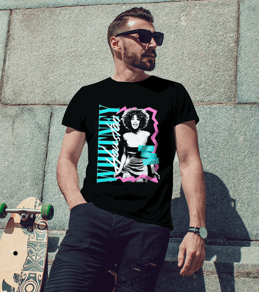Whitney Houston How Will I Know Vintage Style Music Icon Retro 80s Fashion T-Shirt