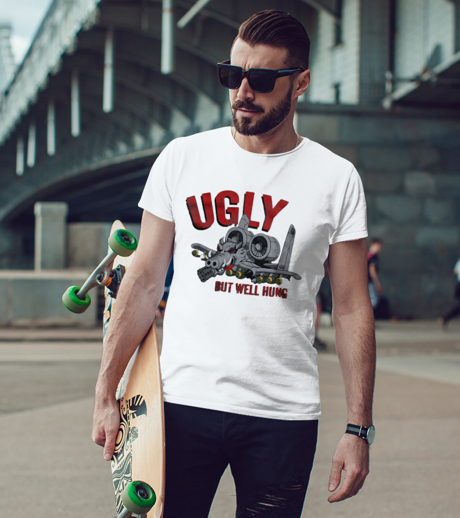 A 10 Warthog Ugly But Well Hung Military Aviation Humor T-Shirt