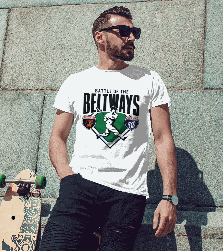 Battle Of The Beltways Orioles Nationals Baseball Rivalry T-Shirt