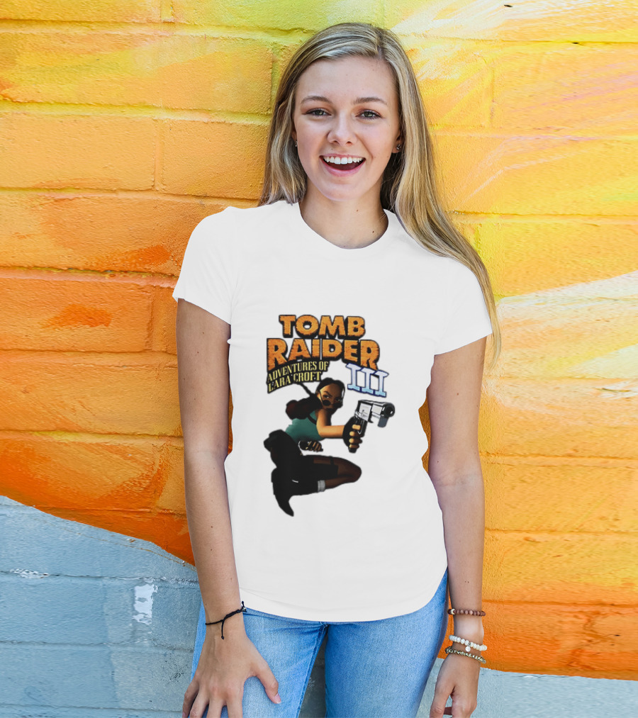 Tomb Raider Adventures Of Lara Croft III Classic Game T-Shirt