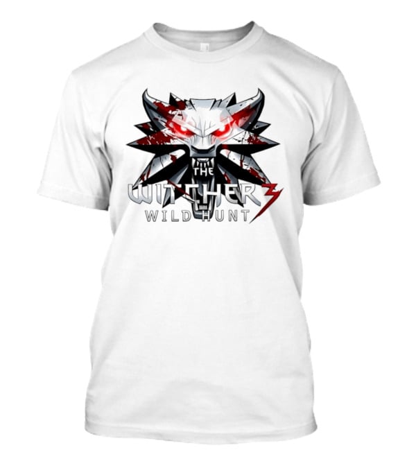 Geralt Of Rivia The Witcher 3 Wild Hunt Blood Wolf Iconic Mask T-Shirt