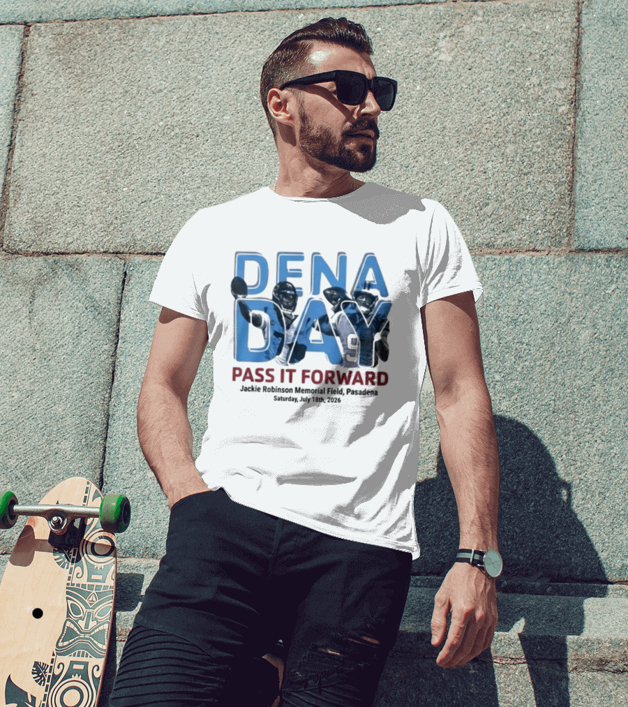 Panthers Dena Day 2026 Pass It Forward Jackie Robinson Memorial Field July 18th Pasadena T-Shirt