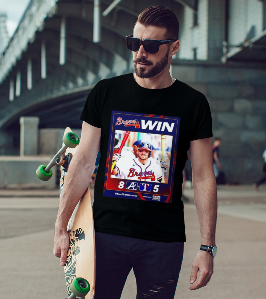 Braves Win 8 5 Against Rangers We Are Braves Country Harrah's Cherokee Casinos T-Shirt