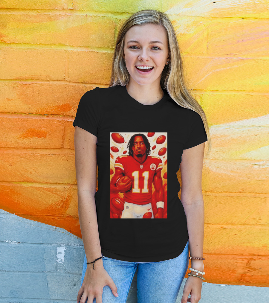 Jalen Royals Kansas City Chiefs Number 11 Football Player With Team Logo And Jersey T-Shirt