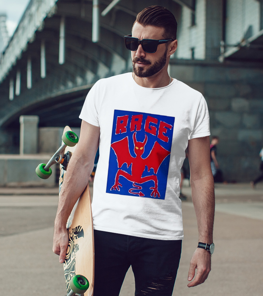 Rage Red Devil Bat Wings Demon T-Shirt