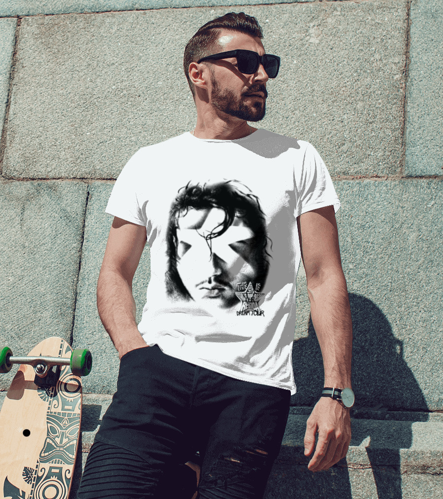 Fuerza Regida Star Face Black T-Shirt